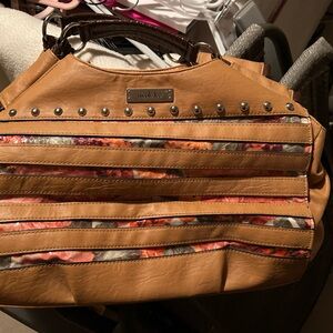 Nicole Lee Brown and Multicolor Satchel